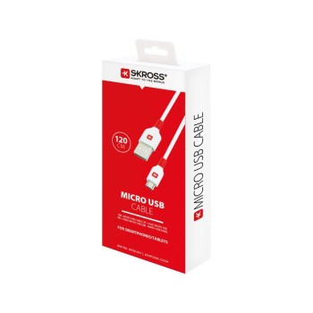 SKROSS USB töltő és adat kábel 1,2 m (microUSB)