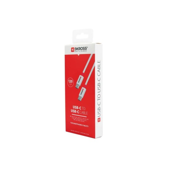 SKROSS USB-C töltő és adat kábel 1,2 m (USB-C) SKROSS USB-C töltő és adat kábel 1,2 m (USB-C)