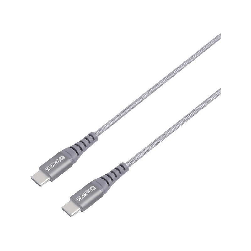 SKROSS Steel Line USB-C töltő és adat kábel 2 m (USB-C)