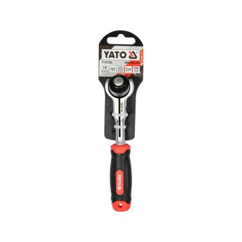 YATO Racsnis hajtószár 1/4'' 145 mm 72T forgó fejes CrV