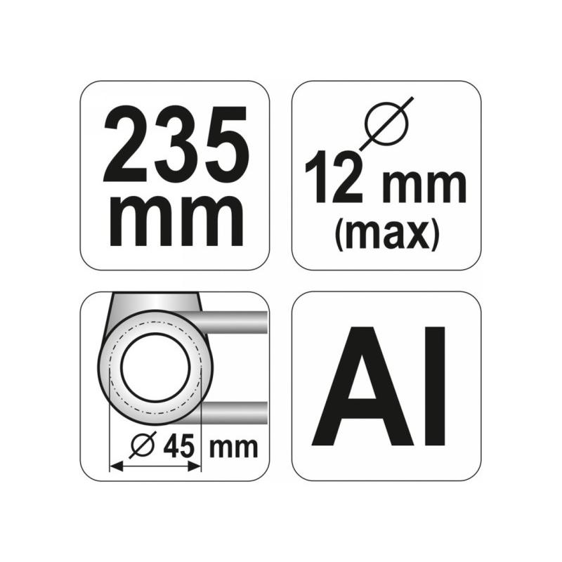 YATO Fékcsőhajlító 235 mm max 12 mm
