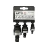 YATO Gépi csuklós csatlakozó készlet 3 részes 1/4'' 3/8'' 1/2'' CrMo