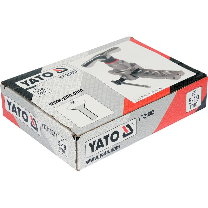 YATO kézi csőperemező 5–19 mm, 90° kúpos YATO kézi csőperemező 5–19 mm, 90° kúpos