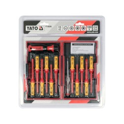 YATO Precíziós csavarhúzó készlet 13 részes 1000 V-ig szigetelt S2 YATO Precíziós csavarhúzó készlet 13 részes 1000 V-ig szigetelt S2