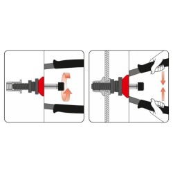YATO Szegecsanyahúzó 360 mm M3, M4, M5, M6, M8, M10, M12 YATO Szegecsanyahúzó 360 mm M3, M4, M5, M6, M8, M10, M12