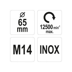YATO Fazékkefe M14 65 mm inox YATO Fazékkefe M14 65 mm inox