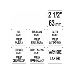 YATO Ecset fa nyéllel 2,5 '' kevert sörte YATO Ecset fa nyéllel 2,5 '' kevert sörte