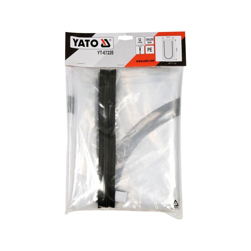YATO Porvédő ajtófólia cipzárral U-típus 1200 x 2200 mm