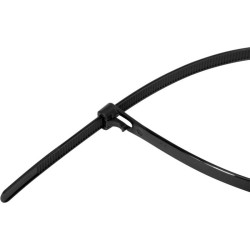 YATO Kioldható kábelkötegelő 4,8 x 200 mm fekete (100 db)