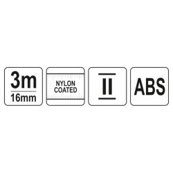 YATO Mérőszalag 3 m x 16 mm