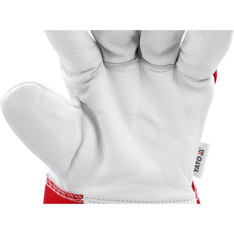 YATO Munkavédelmi kesztyű kecskebőr 9-es