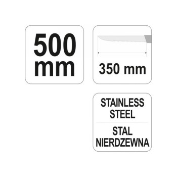 YATO Kőzet/üveggyapot vágó kés 500 mm inox