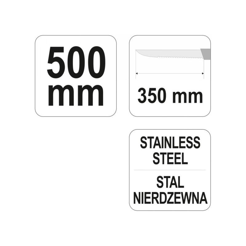 YATO Kőzet/üveggyapot vágó kés 500 mm inox