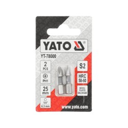 YATO Bithegy PH1 x 25 mm (2 db) YATO Bithegy PH1 x 25 mm (2 db)