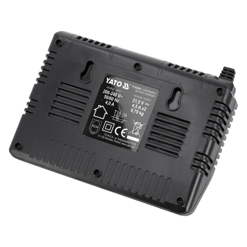 YATO Inteligens dupla akkumulátor töltő gépekhez 4,0 A 18 V YATO Inteligens dupla akkumulátor töltő gépekhez 4,0 A 18 V