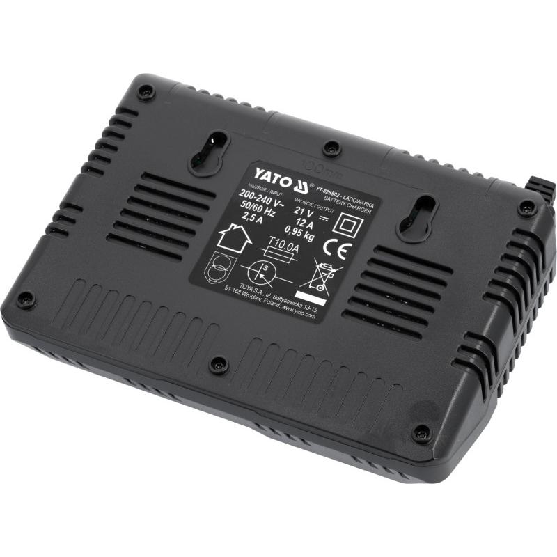 YATO Akkumulátor gyorstöltő gépekhez 2,0 A - 12,0 A 18 V