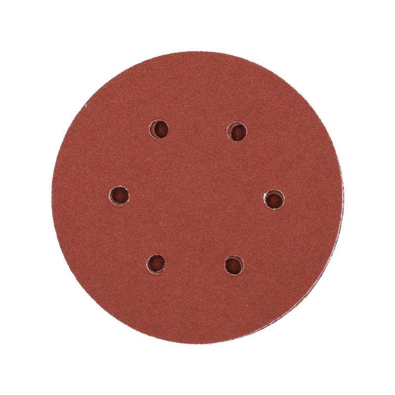 YATO Tépőzáras fíbertárcsa 150 mm / P120 6 lyukas (50 db) YATO Tépőzáras fíbertárcsa 150 mm / P120 6 lyukas (50 db)