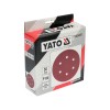 YATO Tépőzáras fíbertárcsa 150 mm / P180 6 lyukas (50 db)
