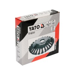 YATO Döntött sodrott körkefe 150 x 25,4 mm fűkaszához, fűszegélyvágóhoz YATO Döntött sodrott körkefe 150 x 25,4 mm fűkaszához, fűszegélyvágóhoz