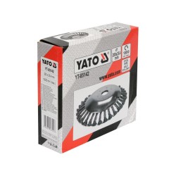 YATO Döntött sodrott körkefe 200 x 25,4 mm fűkaszához, fűszegélyvágóhoz YATO Döntött sodrott körkefe 200 x 25,4 mm fűkaszához, fűszegélyvágóhoz