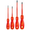 Csavarhúzó készlet 1000V, szigetelt, 4db, vékonyított szárral (04-144)