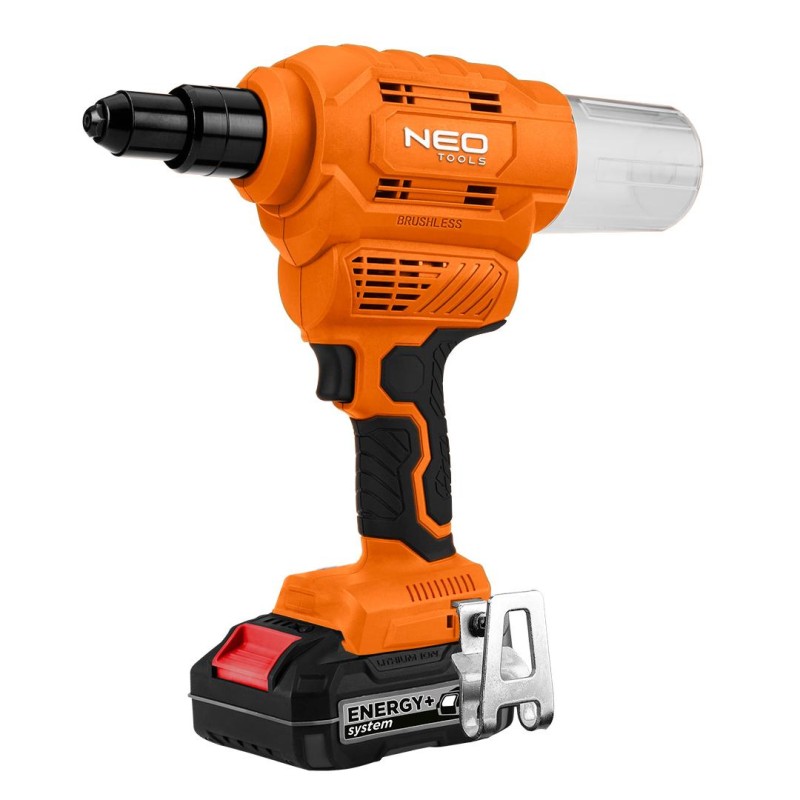 Akkus popszegecshúzó, Energy+, 18V, szegecsátmérő 2,4-6-4mm, húzóerő 12000 N (04-617) Akkus popszegecshúzó, Energy+, 18V, szegecsátmérő 2,4-6-4mm, húzóerő 12000 N (04-617)