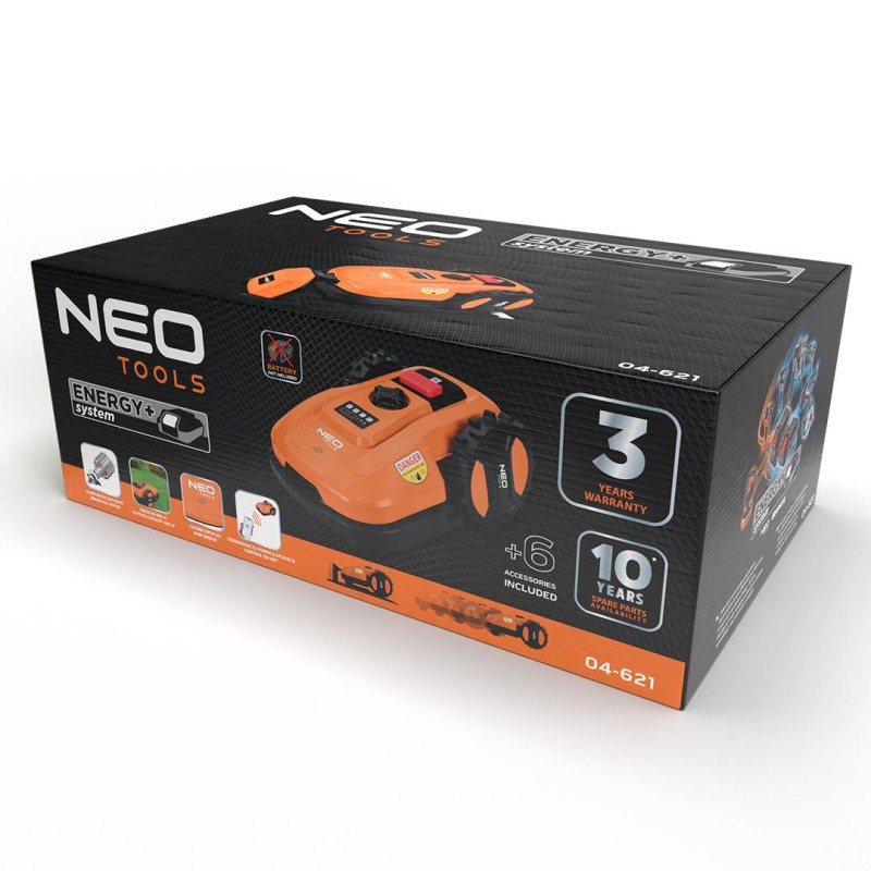 Akkus robotfűnyíró, Energy+ akkuKkal kompatibilis, IOS és Android vezérlési lehetőség (04-621)