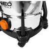 NEO TOOLS 04-738 Ipari száraz-nedves porszívó, 1400W, 30L inox tartállyal, gépcsatlakozó aljzat, komplett tartozék szett NEO TOOLS 04-738 Ipari száraz-nedves porszívó, 1400W, 30L inox tartállyal, gépcsatlakozó aljzat, komplett tartozék szett