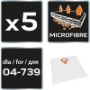 NEO Tools 04-738-145 mikroszálas porzsák 5 db, 04-738 porszívóhoz