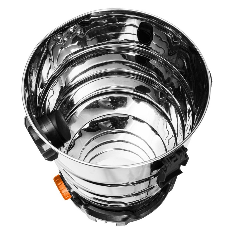 Száraz/vizes ipari porszívó, szűrőtisztító funkció, 1600W/18KPa, 35L inox tartály, gépcsatlakozó, tartozékok (04-739) Száraz/vizes ipari porszívó, szűrőtisztító funkció, 1600W/18KPa, 35L inox tartály, gépcsatlakozó, tartozékok (04-739)