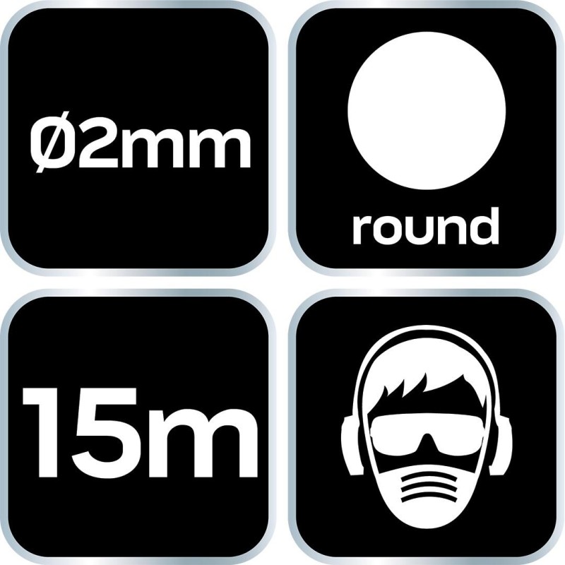 Damil, szegélynyírókhoz/kaszákhoz, 2mm/15m, kerek profil (07-101) Damil, szegélynyírókhoz/kaszákhoz, 2mm/15m, kerek profil (07-101)