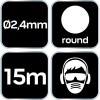 Damil, szegélynyírókhoz/kaszákhoz, 2,4mm/15m, kerek profil (07-102) Damil, szegélynyírókhoz/kaszákhoz, 2,4mm/15m, kerek profil (07-102)
