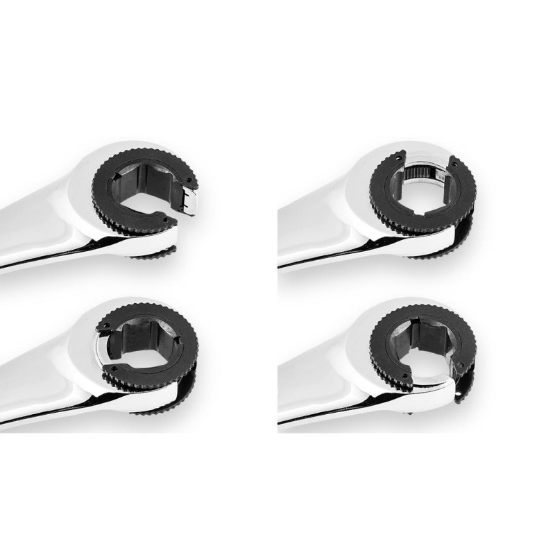 Racsnis csillag-villáskulcs, félig nyitott, 10mm (09-257) Racsnis csillag-villáskulcs, félig nyitott, 10mm (09-257)