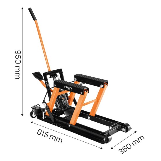 Mobil hidraulikus emelő quadokhoz és motorkerékpárokhoz. Teherbírás 680kg (10-596)