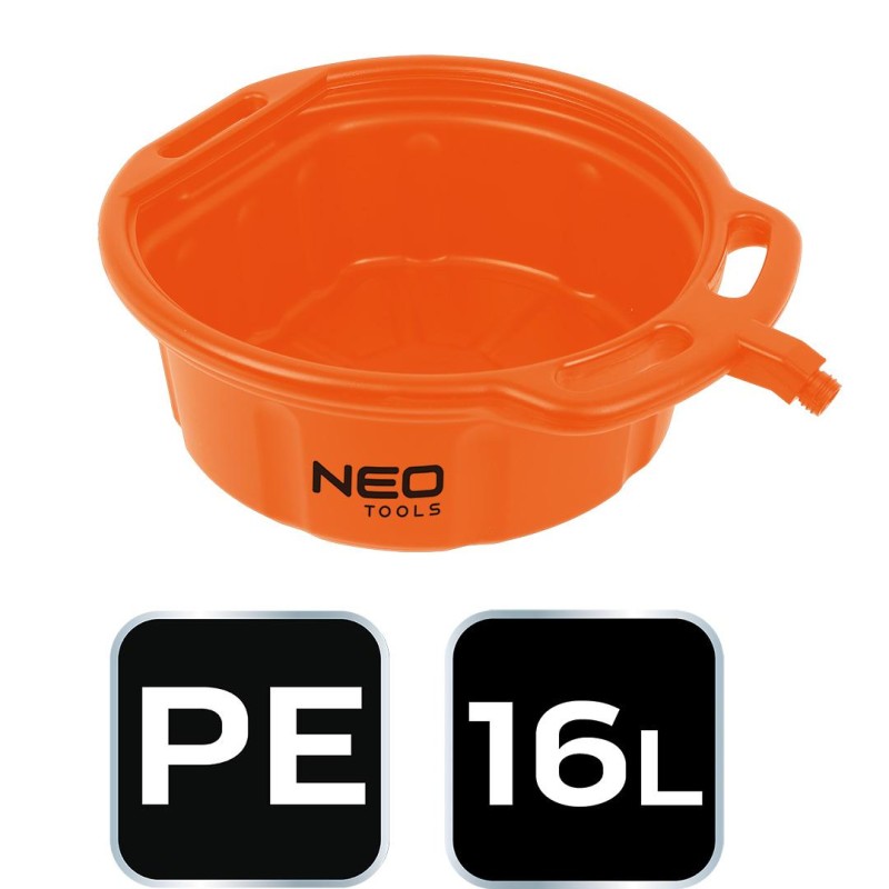 Olaj és hűtőfolyadék leeresztő tál, 16 L (10-800) Olaj és hűtőfolyadék leeresztő tál, 16 L (10-800)