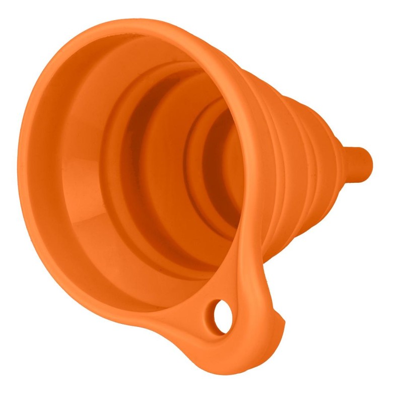 Tölcsér, rugalmas szilikon, vegyszerálló, 11x14cm, összecsukható (10-809) Tölcsér, rugalmas szilikon, vegyszerálló, 11x14cm, összecsukható (10-809)