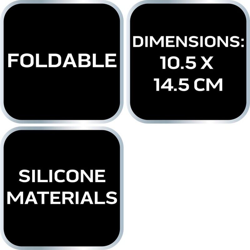 Tölcsér, rugalmas szilikon, vegyszerálló, 11x14cm, összecsukható (10-809) Tölcsér, rugalmas szilikon, vegyszerálló, 11x14cm, összecsukható (10-809)