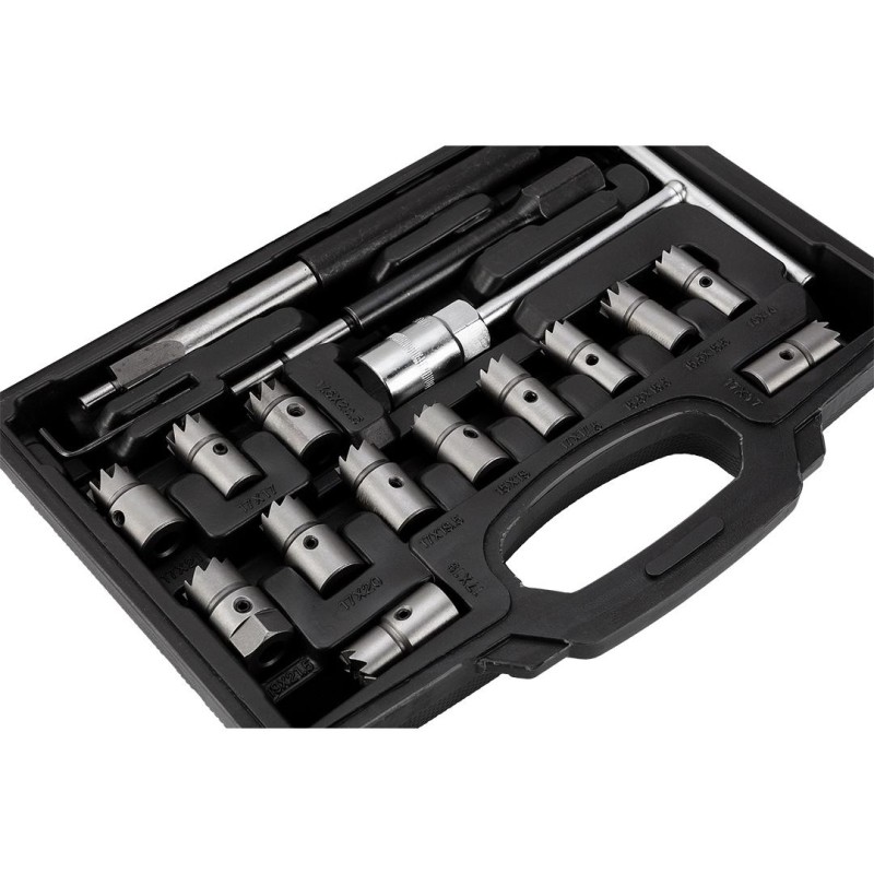 Injektoraljzat maró és tisztító készlet, 17db-os (11-885) Injektoraljzat maró és tisztító készlet, 17db-os (11-885)