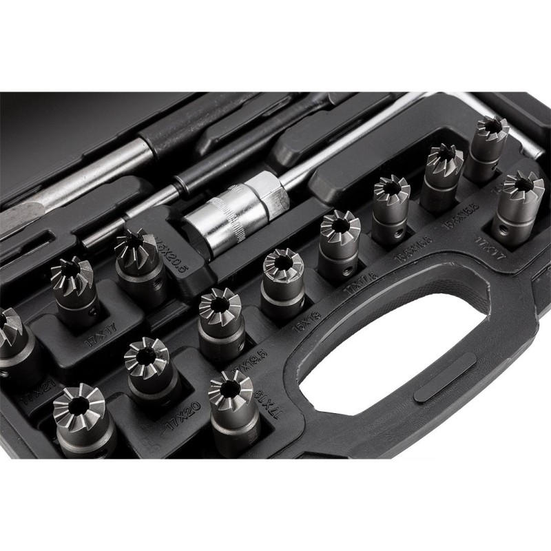 Injektoraljzat maró és tisztító készlet, 17db-os (11-885) Injektoraljzat maró és tisztító készlet, 17db-os (11-885)