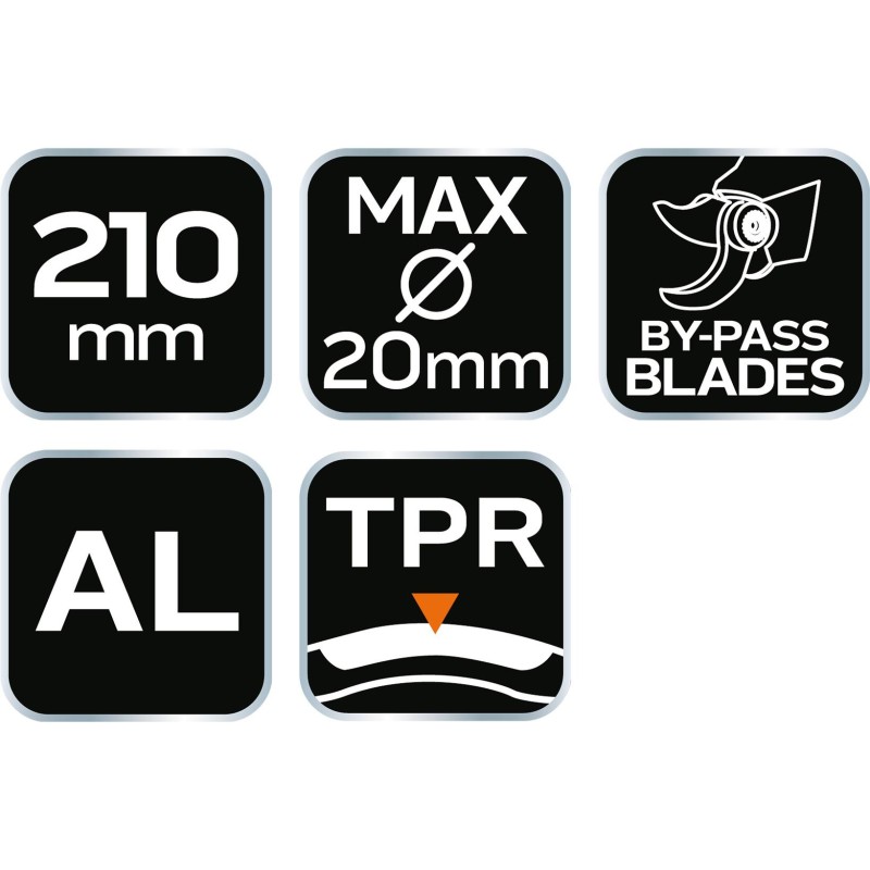 Metszőolló, mellévágó, max 20mm, teflon bevonat, alu ház, 210mm (15-212) Metszőolló, mellévágó, max 20mm, teflon bevonat, alu ház, 210mm (15-212)