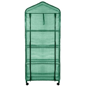 Növényház, 69x69x160cm, PE fólia, fémszerkezet (15-903)