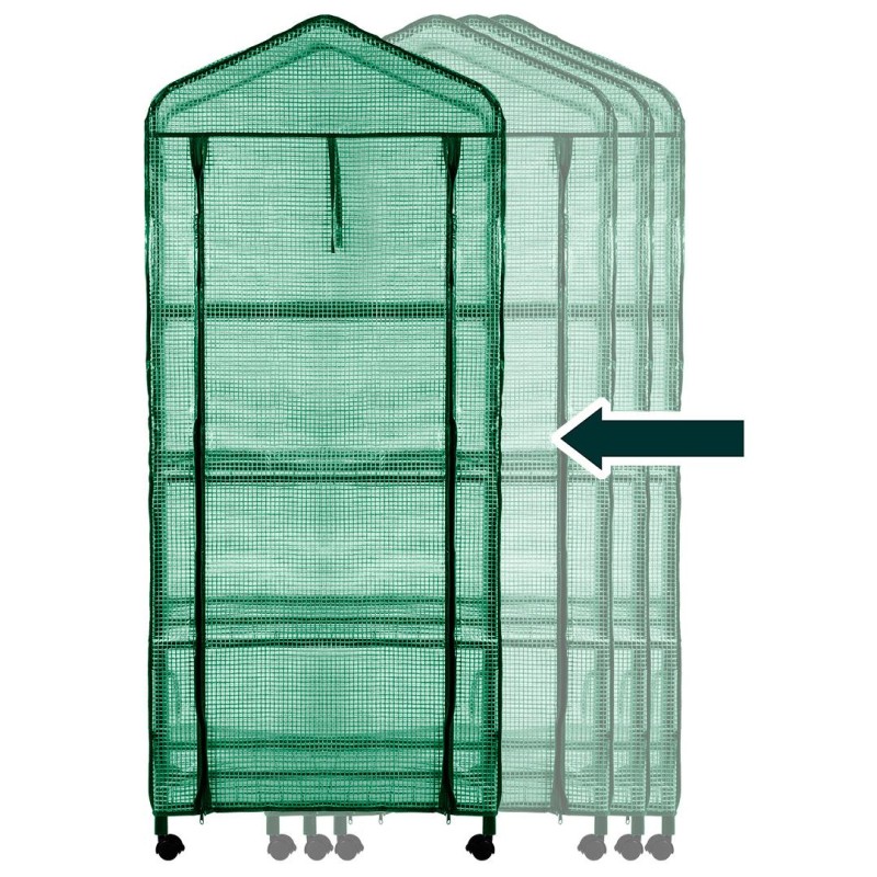 Növényház, 69x69x160cm, PE fólia, fémszerkezet (15-903) Növényház, 69x69x160cm, PE fólia, fémszerkezet (15-903)