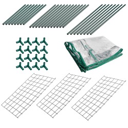 Növényház 46 x 24 x 80cm, PVC fólia, fémszerkezet (15-910)