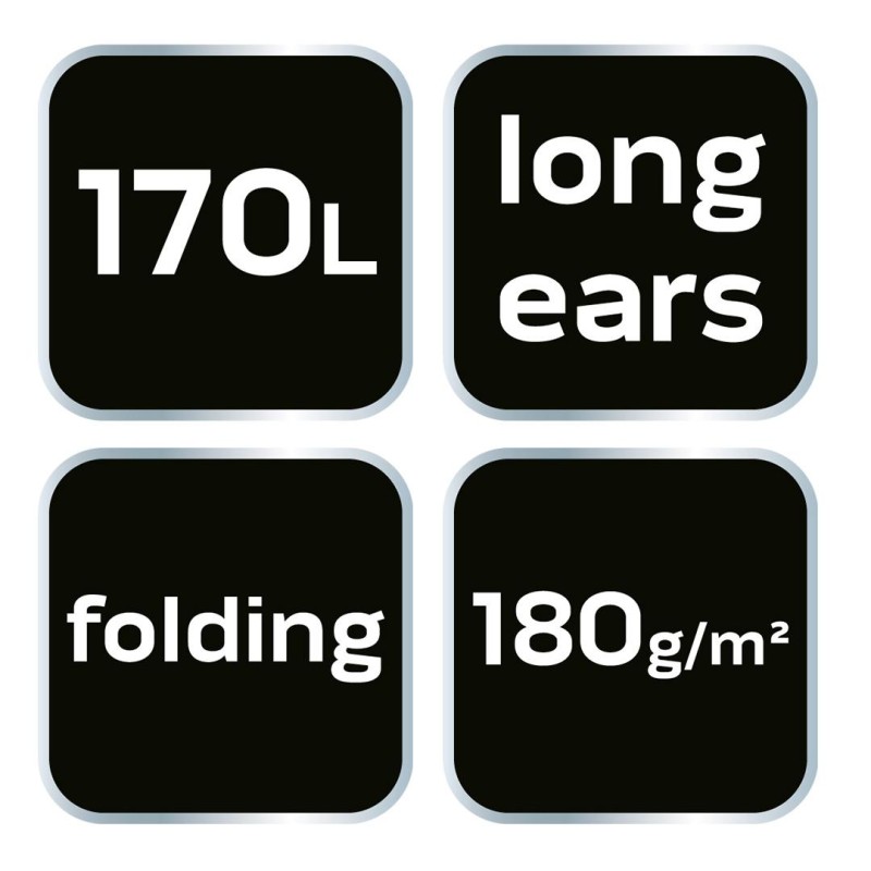 Kerti hulladék- és levélgyűjtő zsák, összecsukható, hosszú füllel, 170L (15-962)