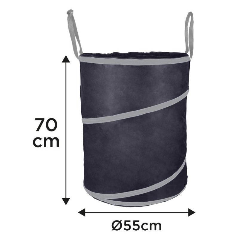 Kerti hulladék- és levélgyűjtő zsák, összecsukható, hosszú füllel, 170L (15-962)