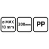 Metszőolló, fémházas, 200 mm, max 10mm (15G208)