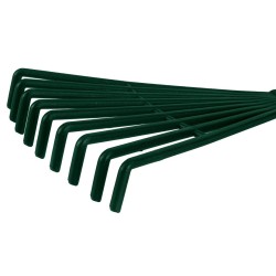 Mini kertiszerszám készlet, 4 db műanyag (gereblye, villáskapa, lapát, kultivátor) (15G419)