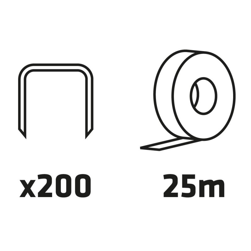 Kézi növénykötöző gép, 25m szalag + 200db kapocs (15G455)