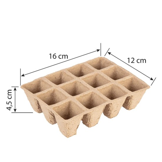 Palántázó tálca, 16x12x4,5cm, 5 db/cs (15G465)