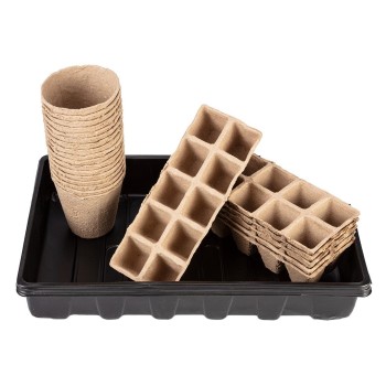 Palántázó doboz+ tálca készlet, papír, 88db-os (15G467)